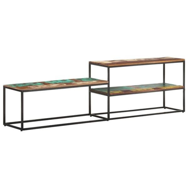 vidaXL TV-benk 180x30x50 cm gjennvunnet heltre