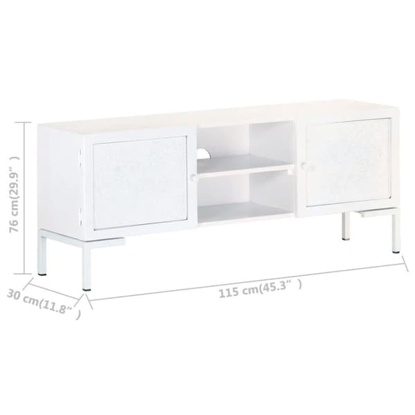 vidaXL tv-skab 115x30x46 cm massivt mangotræ