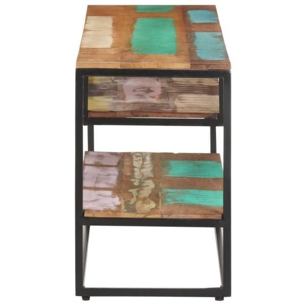 vidaXL TV-taso 130x30x45 cm kierrätetty täyspuu