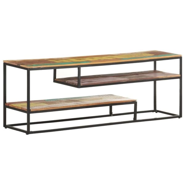 vidaXL TV-taso 130x30x45 cm kierrätetty täyspuu