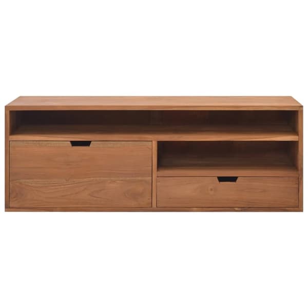 vidaXL TV-taso 110x30x40 cm täysi tiikki