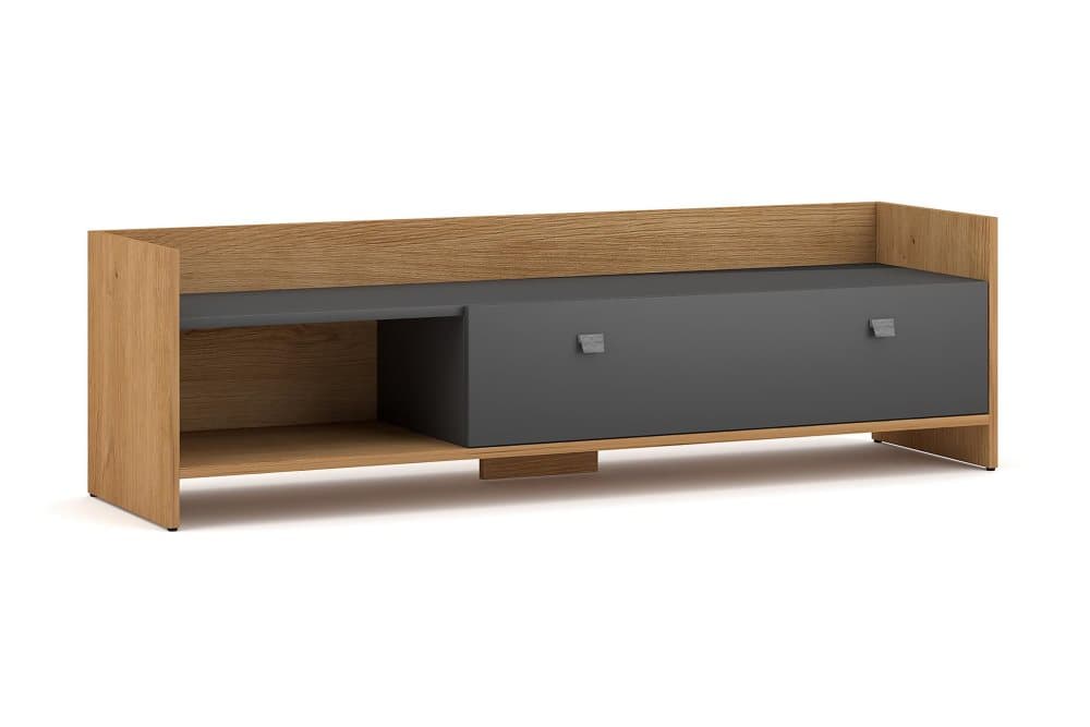 CHAPEN TV-bänk 140x40 cm Ek/Grå