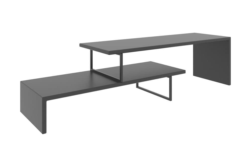 MERSTHAM TV-Bänk 120 cm Svart/Antracit