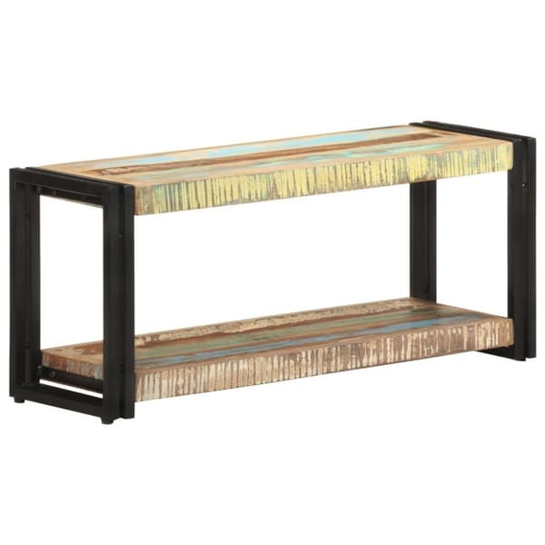 vidaXL TV-benk 90x30x40 cm gjenvunnet heltre