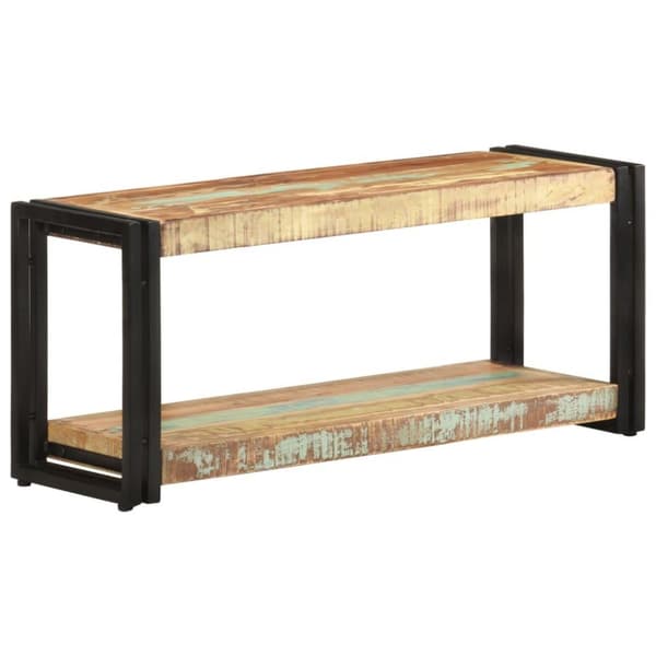 vidaXL TV-benk 90x30x40 cm gjenvunnet heltre