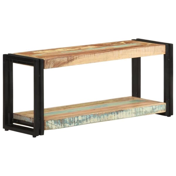 vidaXL TV-benk 90x30x40 cm gjenvunnet heltre