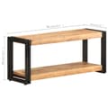 Miniatyrbilde 7 av 10: vidaXL TV-benk 90x30x40 cm heltre akasie
