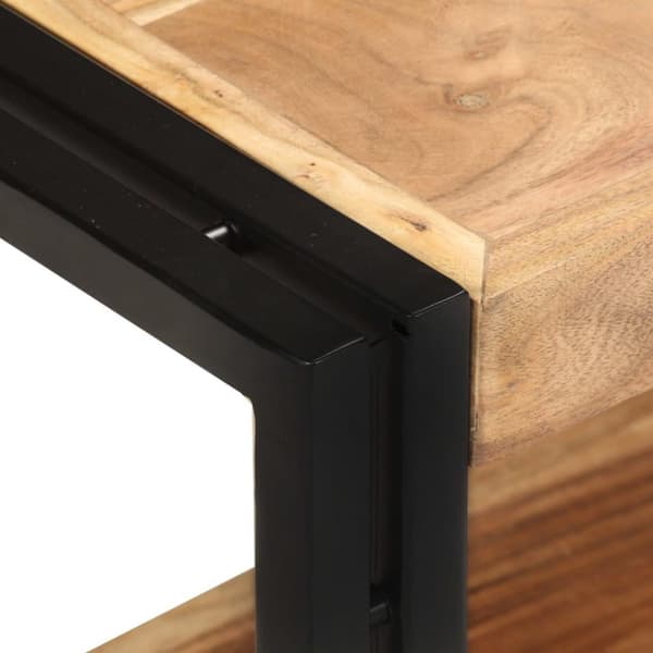 vidaXL TV-taso 90x30x40 cm täysi akaasiapuu