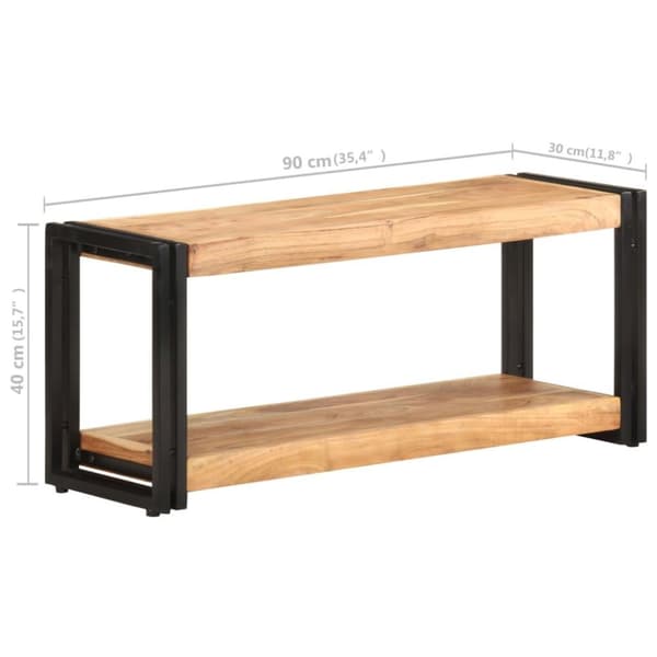 vidaXL TV-taso 90x30x40 cm täysi akaasiapuu