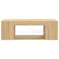 Miniatyrbilde 8 av 11: vidaXL TV-benk med LED-lys sonoma eik 90x39x30 cm