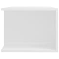 Miniatyrbild 9 av 11: vidaXL TV-bänk med LED-belysning vit högglans 90x39x30 cm