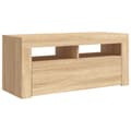 Pikkukuva 8 / 11: vidaXL TV-taso LED-valoilla Sonoma-tammi 90x35x40 cm