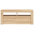 Pikkukuva 9 / 11: vidaXL TV-taso LED-valoilla Sonoma-tammi 90x35x40 cm