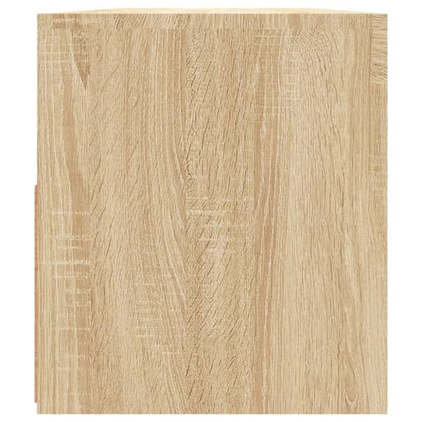 vidaXL TV-taso LED-valoilla Sonoma-tammi 90x35x40 cm