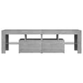 Pikkukuva 8 / 11: vidaXL TV-taso LED-valoilla betoninharmaa 140x36,5x40 cm