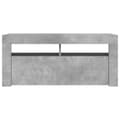 Pikkukuva 10 / 11: vidaXL TV-taso LED-valoilla betoninharmaa 90x35x40 cm