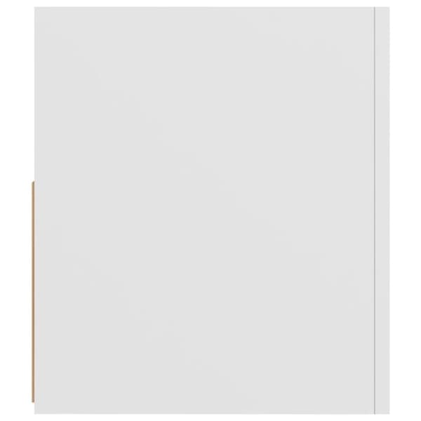vidaXL TV-benk med LED-lys hvit 90x35x40 cm