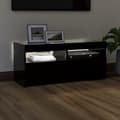 Miniatyrbilde 3 av 11: vidaXL TV-benk med LED-lys svart 90x35x40 cm