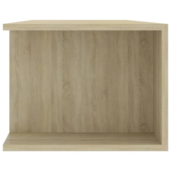 vidaXL TV-benk med LED-lys sonoma eik 135x39x30 cm