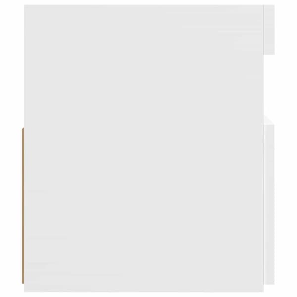 vidaXL TV-benk med LED-lys hvit 120x35x40 cm