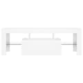 Miniatyrbilde 5 av 11: vidaXL TV-benk med LED-lys hvit 120x35x40 cm