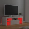Miniatyrbilde 10 av 11: vidaXL TV-benk med LED-lys hvit 120x35x40 cm