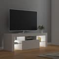 Miniatyrbilde 11 av 11: vidaXL TV-benk med LED-lys hvit 120x35x40 cm