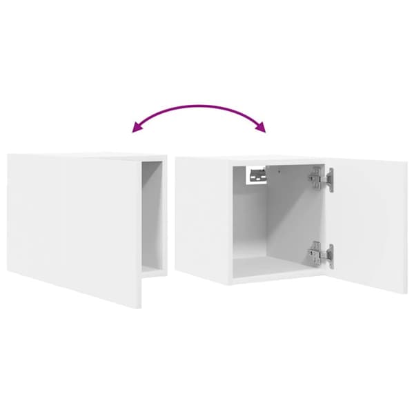 vidaXL væghængte tv-skabe 2 stk. 30,5x30x30 cm hvid