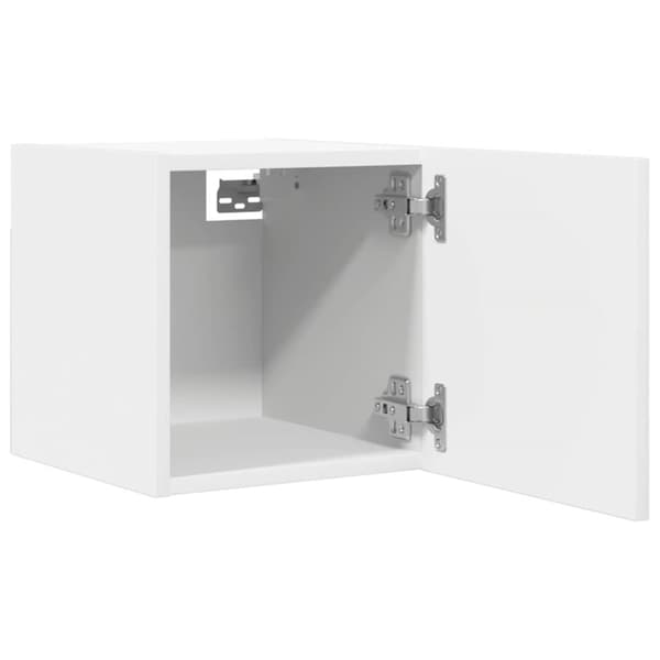 vidaXL Vegghengte TV-benker 2 stk hvit 30,5x30x30 cm