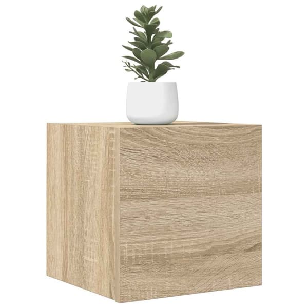 vidaXL Vegghengte TV-benker 2 stk sonoma eik 30,5x30x30 cm