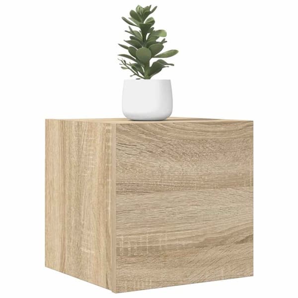 vidaXL Vegghengt TV-benk sonoma eik 30,5x30x30 cm