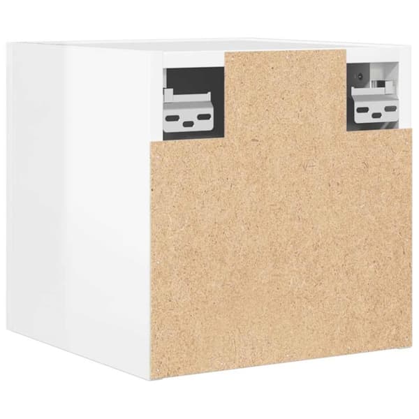 vidaXL Väggmonterade tv-skåp 2 st vit högglans 30,5x30x30 cm