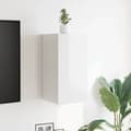 Pikkukuva 5 / 11: vidaXL Seinäkiinnitettävät TV-tasot 2kpl kork.kiilto valk 30,5x30x30cm