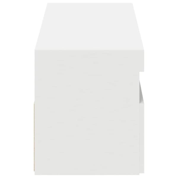 vidaXL TV-bänk med LED-belysning 2 delar vit 60x35x40 cm
