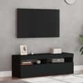 Miniatyrbilde 5 av 11: vidaXL TV-benker med LED-lys 2 stk svart 60x35x40 cm