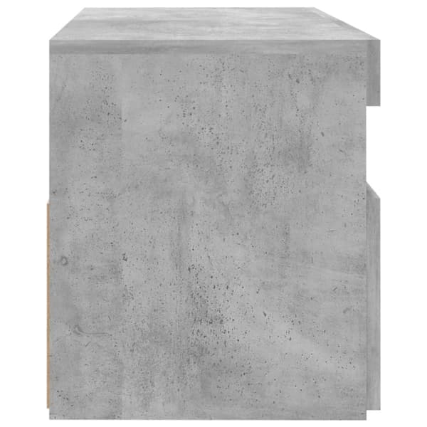 vidaXL TV-bänk med LED-belysning betonggrå 60x35x40 cm