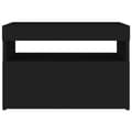 Miniatyrbilde 10 av 11: vidaXL TV-benk med LED-lys svart 60x35x40 cm