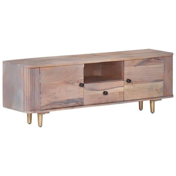 vidaXL TV-benk 118x30x40 cm heltre akasie