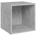 Miniatyrbilde 3 av 9: vidaXL TV-benker 2 stk betonggrå 37x35x37 cm sponplate