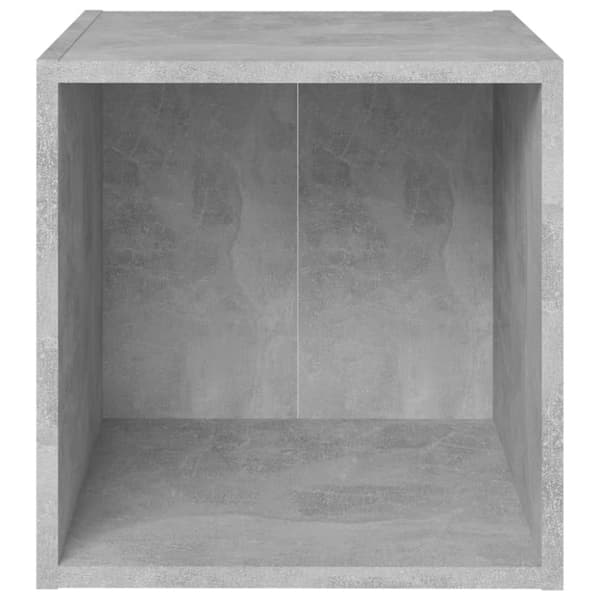 vidaXL TV-benker 2 stk betonggrå 37x35x37 cm sponplate