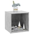 Miniatyrbilde 6 av 9: vidaXL TV-benker 2 stk betonggrå 37x35x37 cm sponplate