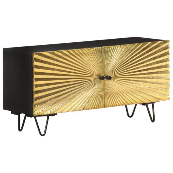 vidaXL TV-benk 90x30x45 cm heltre mango