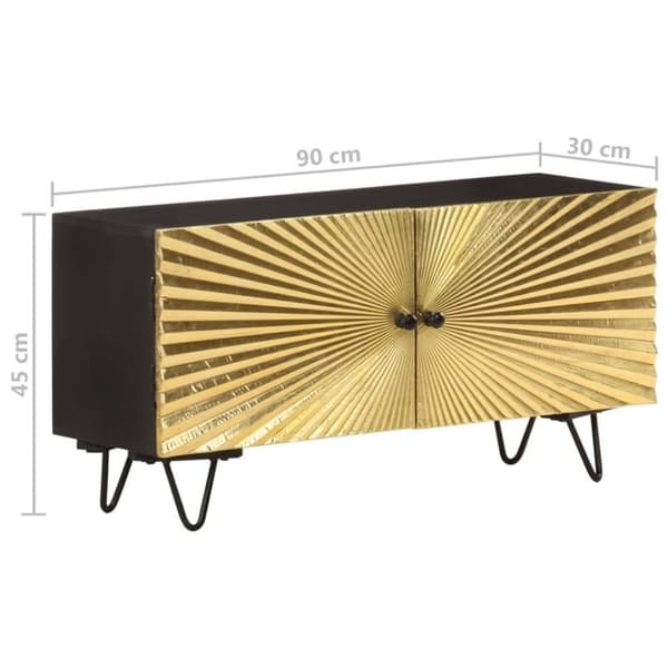 vidaXL TV-kaappi 90x30x45 cm täysi mangopuu