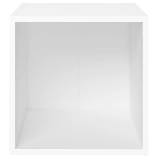 vidaXL TV-bänk vit 37x35x37 cm spånskiva