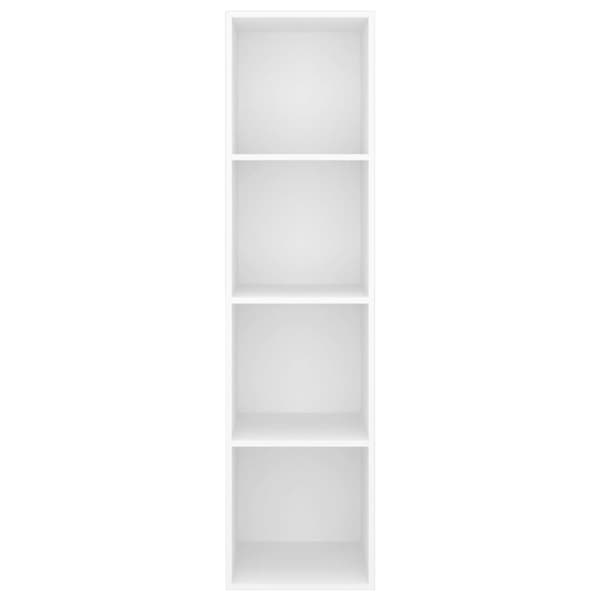 vidaXL væghængt tv-skab 37x37x142,5 cm konstrueret træ hvid