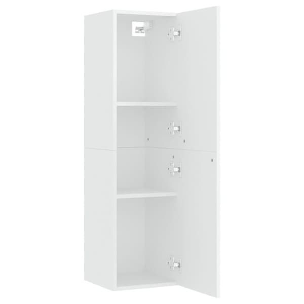 vidaXL TV-benk hvit 30,5x30x110 cm sponplate