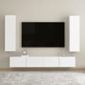 Miniatyrbilde 10 av 11: vidaXL TV-benk hvit 30,5x30x110 cm sponplate