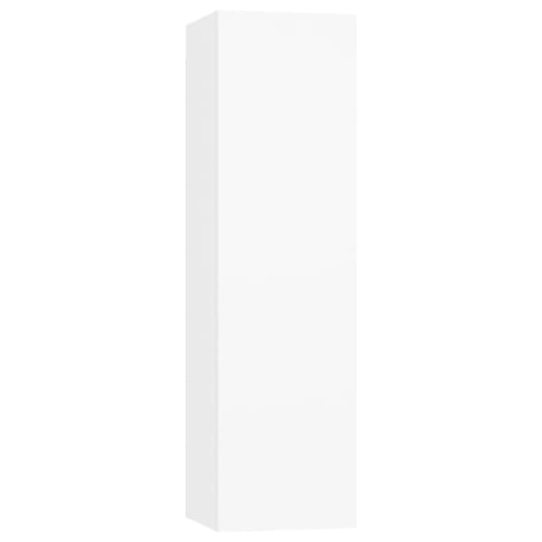 vidaXL TV-benk hvit 30,5x30x110 cm sponplate