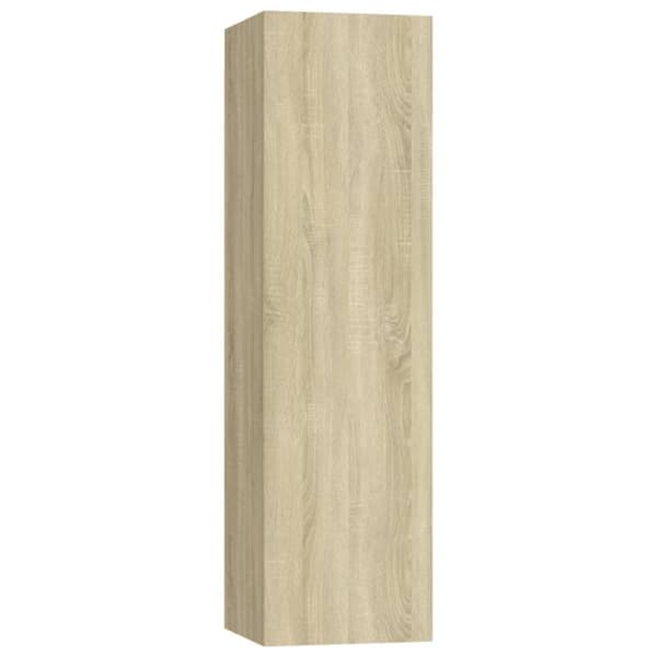 vidaXL TV-benk sonoma eik 30,5x30x110 cm konstruert tre