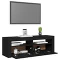 Miniatyrbillede 7 af 11: vidaXL tv-bord med LED-lys 120x35x40 cm sort